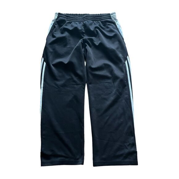 Adidas Men’s 3 Stripes Drawstring Track Pants Size Medium Straight Leg - Picture 1 of 5